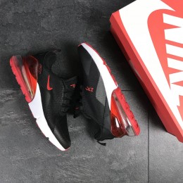 Кроссовки Nike Air Max 270 черно белые / красные